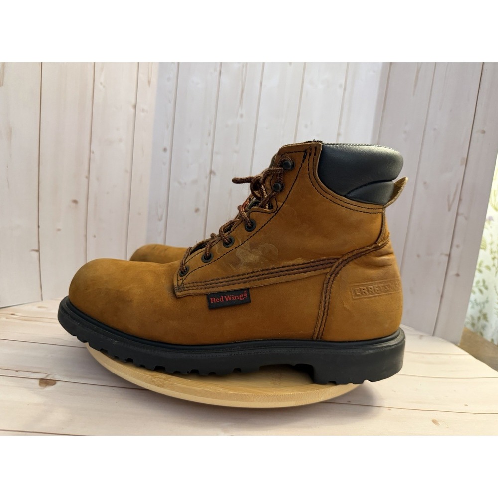 Vtg Red Wing 2244 PT91 Mens 8.5 Steel Toe Craftsman Leather Work Boots USA 6"